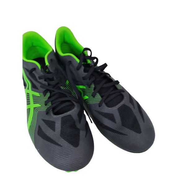 Asics Mens Sprint Running Spikes Shoes Black/Green Sz 15 US - Picture 1 of 10